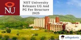 NIIT University Releases UG And PG Fee Structure 2025; Check for More Details